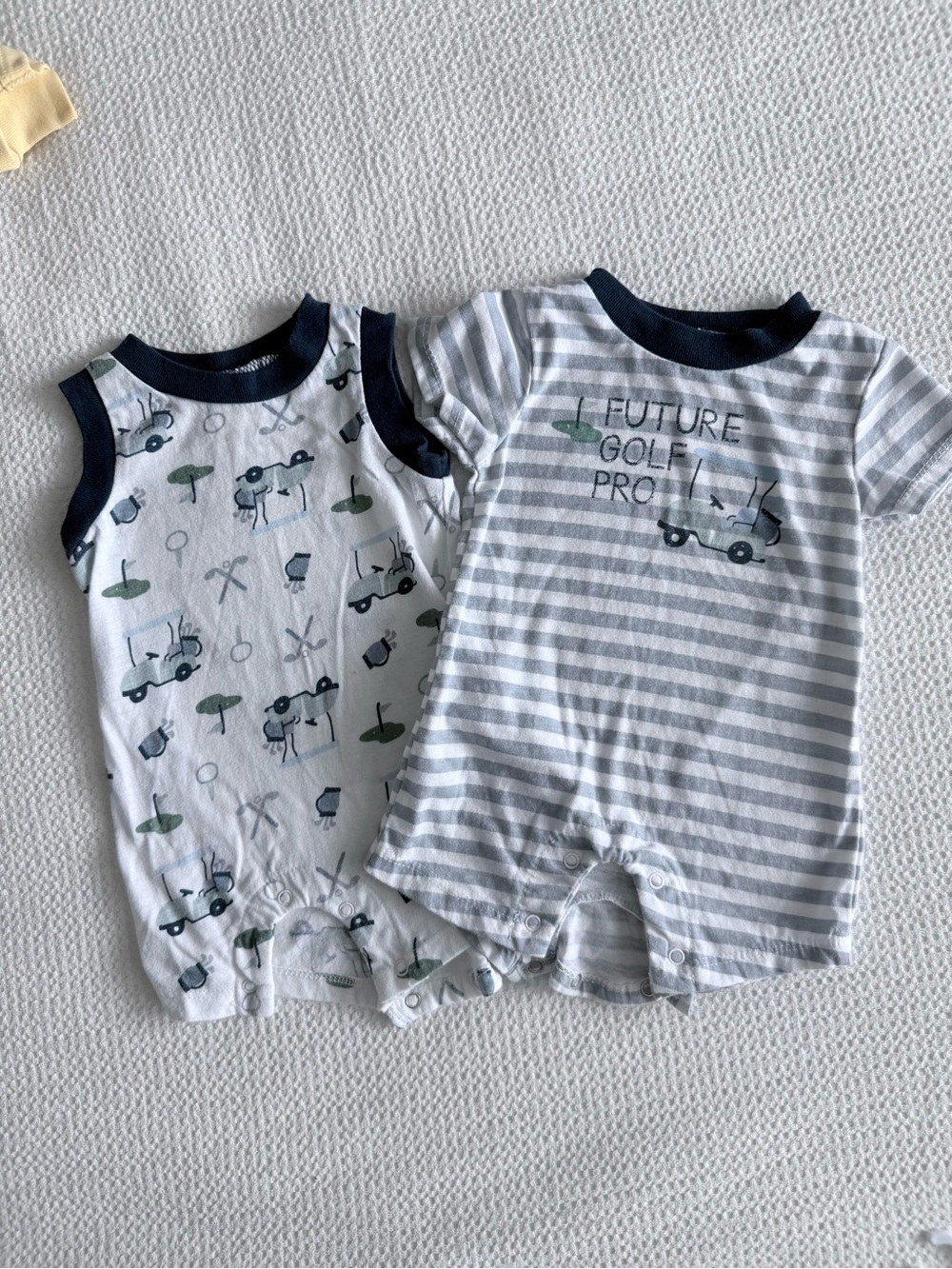chick pea 2-Pack Baby Boy “Future Golf Pro" Rompers Set